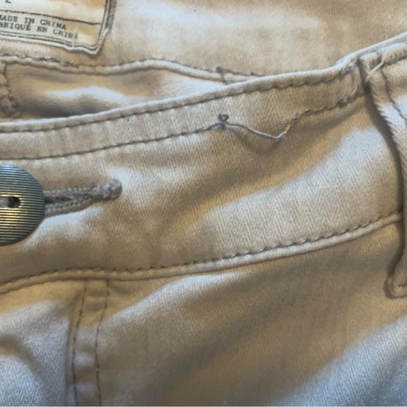 Free People Trousers Utility Gray Twill Pants - Size 2 - Picture 4 of 13